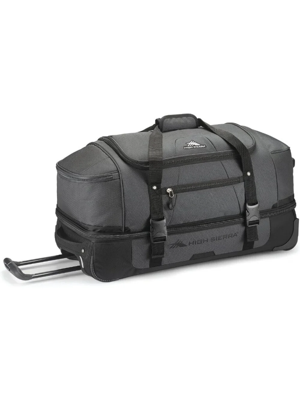 Lightweight 28” Rolling Duffle Bag, Durable Weekender Travel Bag, 64L Capacity